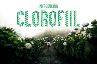 Clorofil: A Fresh Leaf-Themed Typeface for Branding
