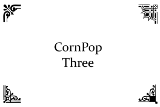 CornPop Three: A Fun Dingbat Font for Campaigns