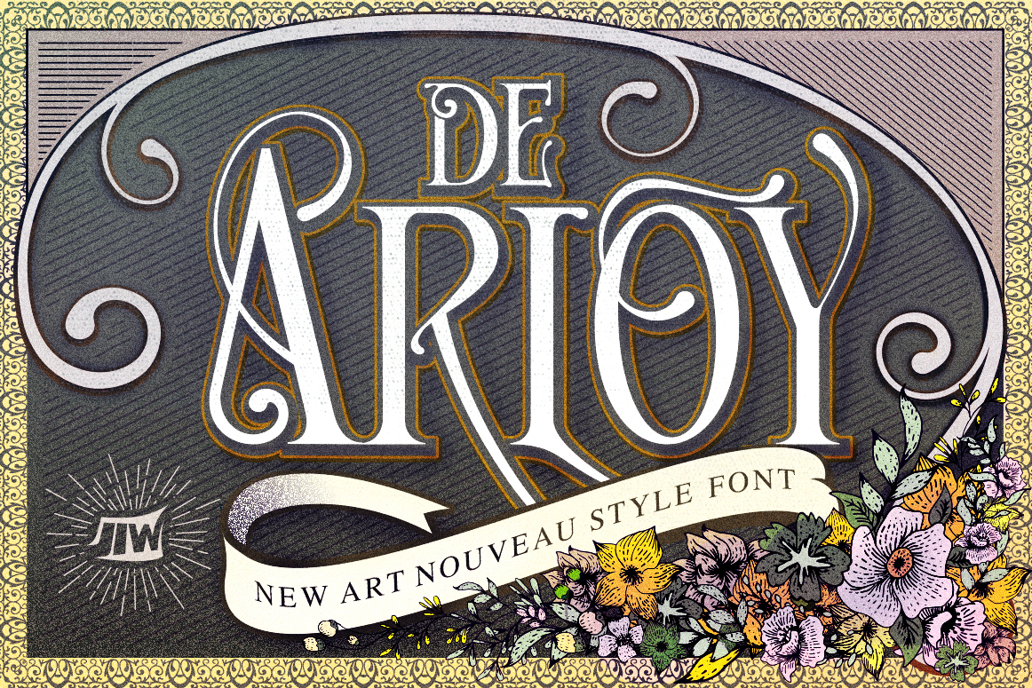 De Arloy: An Art Nouveau Display Font Review