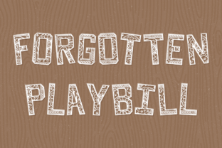 Forgotten Playbill: A Vintage Decorative Font Review