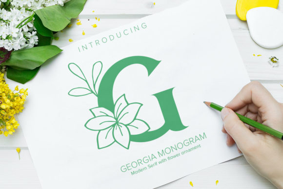 Georgia Monogram: A Premium Decorative Font for Web Design