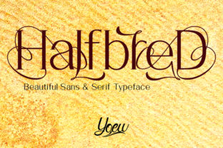 HalfbreD: A Decorative Font for Editorial Elegance
