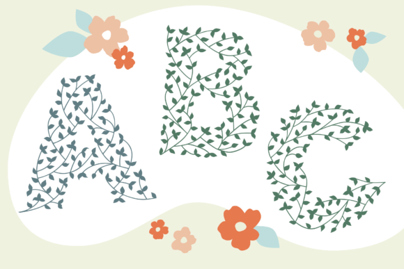 Herbaceous Border: A Decorative Font for Bold Headlines