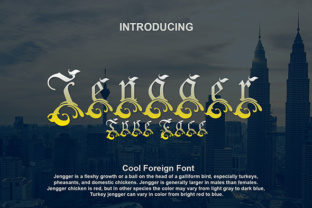 Jengger: A Decorative Font for Bold Campaigns