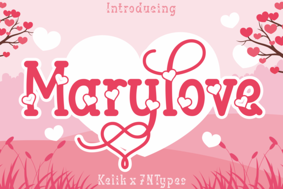 Marylove: A Heart-Shaped Decorative Font for Branding