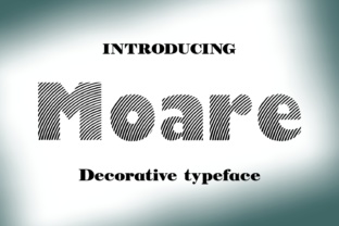 Moare Light: A Hand Crafted Decorative Typeface for Branding