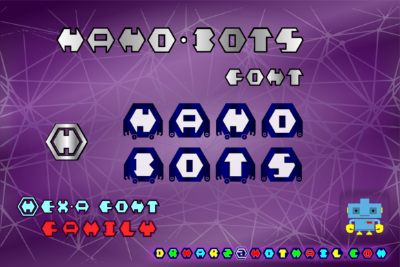 Nano Bots: A Quirky Decorative Font for Campaigns