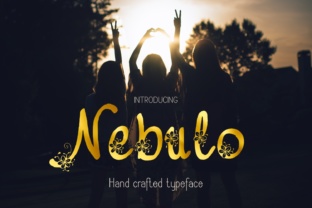 Nebulo: A Hand-Crafted Floral Typeface for Branding