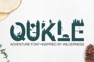 Qukle: A Bold Decorative Font for Web Design