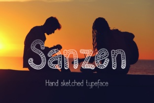 Sanzen: The Decorative Font for Bold Campaigns