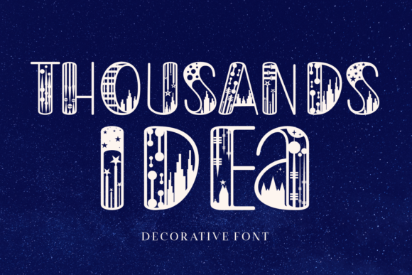 Thousands Idea: A Spectacular Decorative Font for Brands