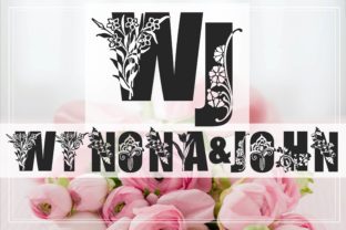 Winona and John: A Floral Decorative Font for Crafters
