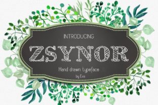 Zsynor: A Hand-Drawn Decorative Typeface for Brands